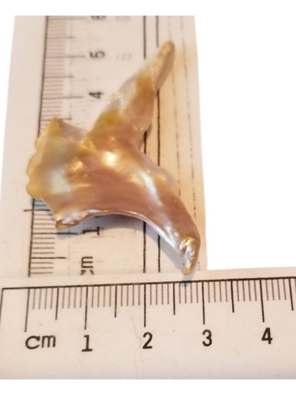 Loose Baroque Bird Wimgs Freshwater Keshi 24 ct  4.8 gr  5.5 cm  x 3 cm